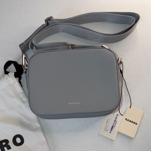 Sandro Light Blue Crossbody Bag - Picture 6 of 16